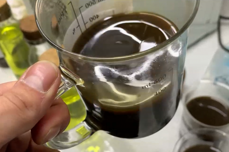 Oil, processed in DEWA-OIL